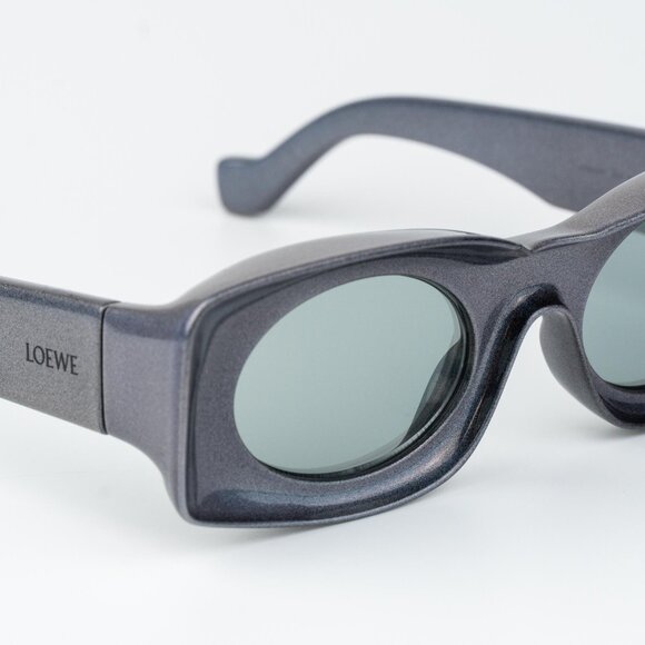 Loewe Paula's Ibiza Women Sunglasses Metallic Mirror Rectangle LW40033I 05X - Picture 4 of 15